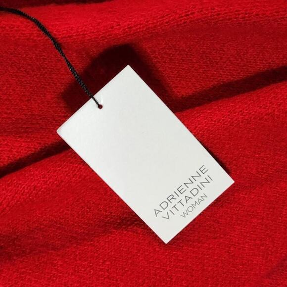 Adrienne Vittadini red wool blend sweater jacket Jackie O 60s style plus size 2X - Picture 3 of 8